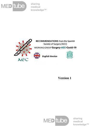 COVID-19 Rekomendacje od Hiszpańskiego Stowarzyszenia Chirurgów