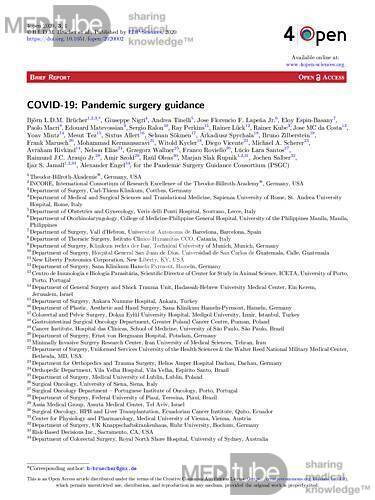 COVID-19: Postępowanie w chirurgii podczas pandemii