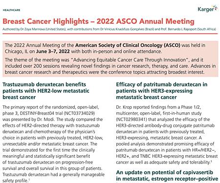 Najważniejsze doniesienia związane z rakiem piersi — coroczne spotkanie ASCO 2022