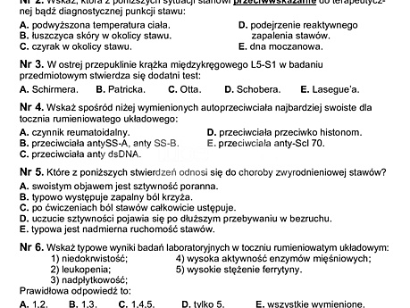 Lekarski Egzamin Państwowy 2009r. wersja 2