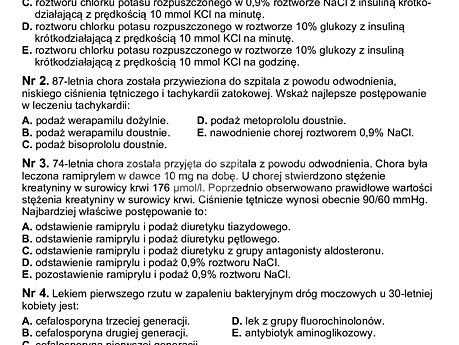 Lekarski Egzamin Państwowy 2012r. wersja 1