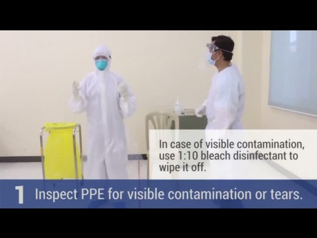 Zakładanie i zdejmowanie środków ochrony osobistej (PPE)
