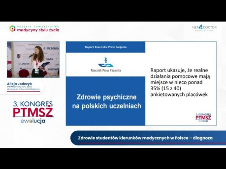 Zdrowie studentów kierunków medycznych w Polsce - diagnoza (Alicja Jodczyk) (KPTMSŻ 2022) 