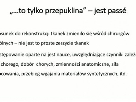 Czy Polska potrzebuje ośrodków herniologicznych? Rozważania o zależności specjalizacji a wynikach leczenia.