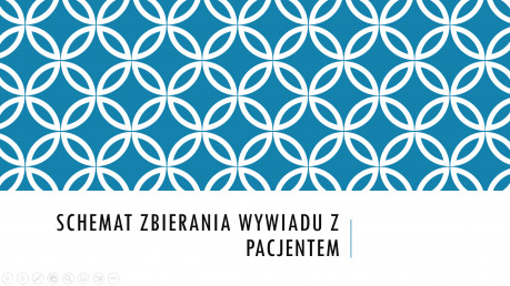 Schemat zbierania wywiadu z pacjentem