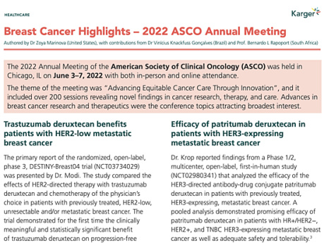 Najważniejsze doniesienia związane z rakiem piersi — coroczne spotkanie ASCO 2022