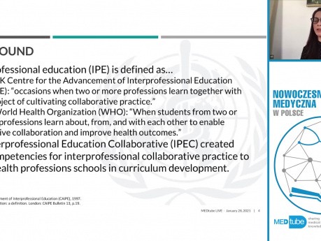 eNEMP #4 - The importance of interprofessional education and collaboration in medical education and training - Ashleigh-Anne Au, PharmD., RPh