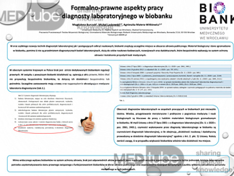 Formalno-prawne aspekty pracy diagnosty laboratoryjnego w biobanku