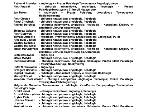 Polskie Zalecenia Wewnątrznaczyniowego Leczenia Chorób Tętnic Obwodowych i Aorty