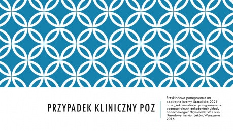 Typowy przypadek kliniczny w POZ