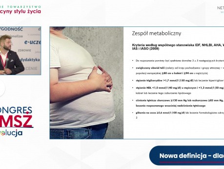 Zespół metaboliczny - nowa definicja – dlaczego, Daniel Śliż (KPTMSŻ 2022) 