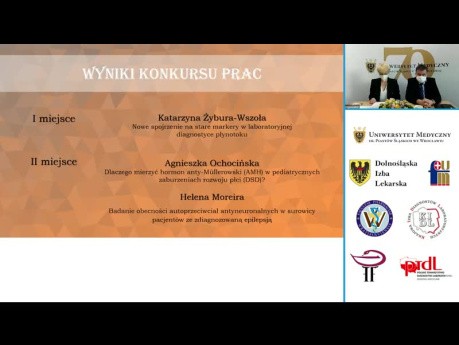 Zamknięcie II Wrocławskiego Spotkania Medycyny Laboratoryjnej oraz ogłoszenie wyników konkursu