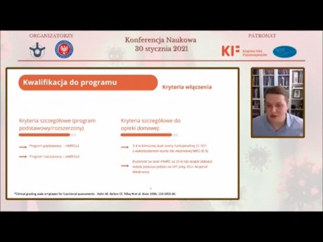 Program fizjoterapii ambulatoryjnej  i domowej osób po przebytej  chorobie COVID-19 - Program KIF