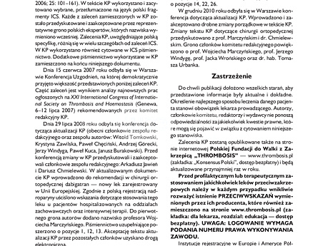 Wytyczne profilaktyki i leczenia żylnej choroby zakrzepowej