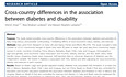 Cross-country Differences in the Association Between Diabetes and Disability