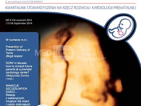 Polska kardiologia prenatalna - Echo Płodu - 3 (14) 2014