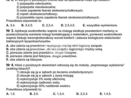 Lekarsko-Dentystyczny Egzamin Państwowy 2012r. wersja 1